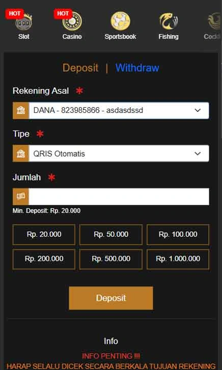 cara deposit APK Freechip 10 ribu Slot